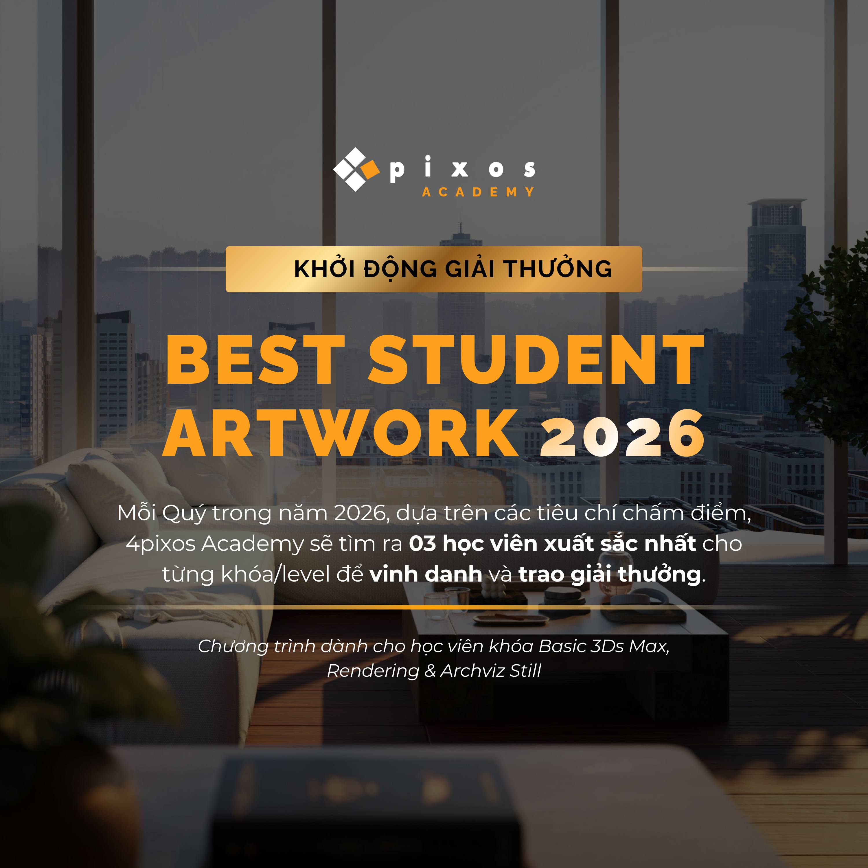 4pixos Academy • Trung tâm đào tạo Diễn họa Kiến trúc Quốc tế