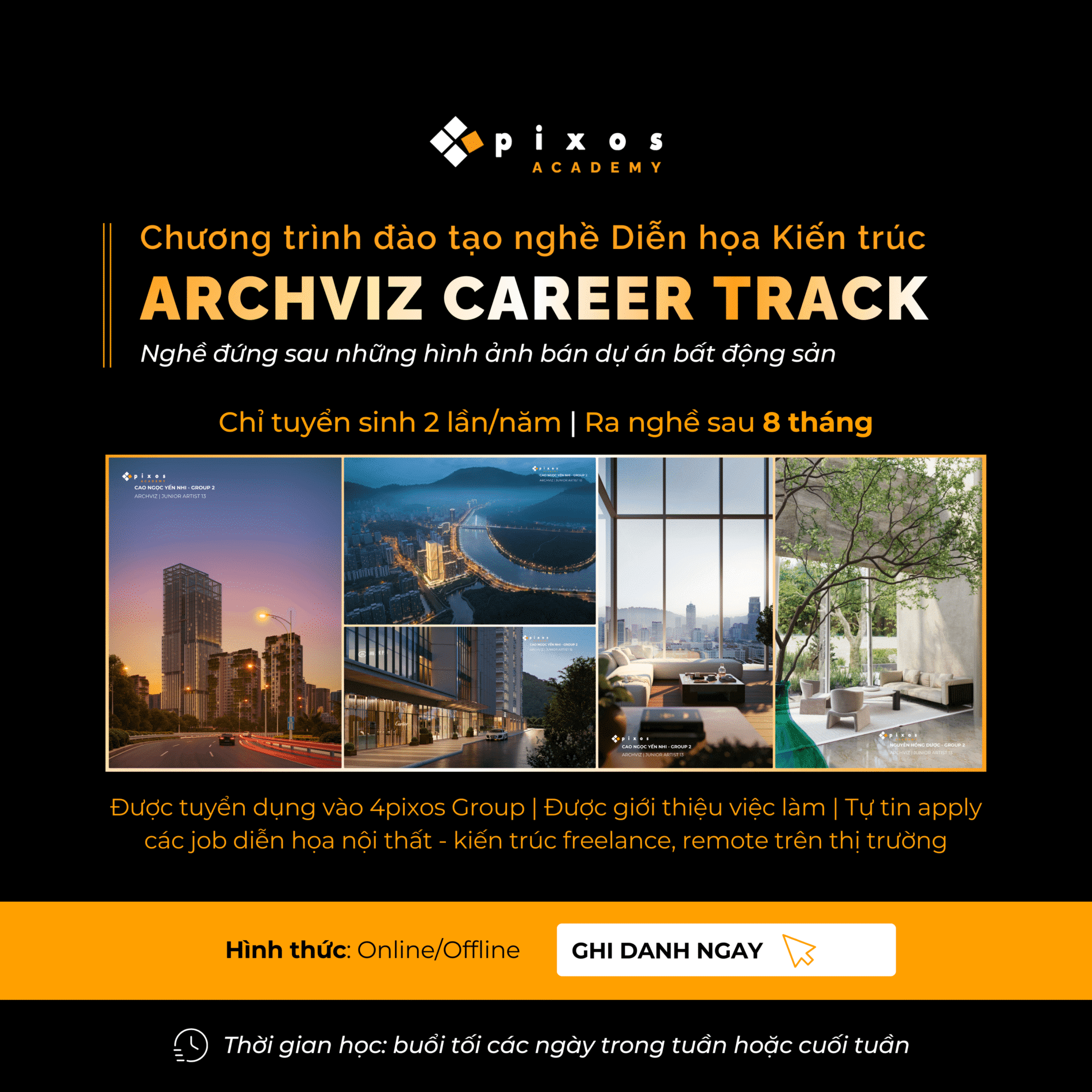 4pixos Academy • Trung tâm đào tạo Diễn họa Kiến trúc Quốc tế